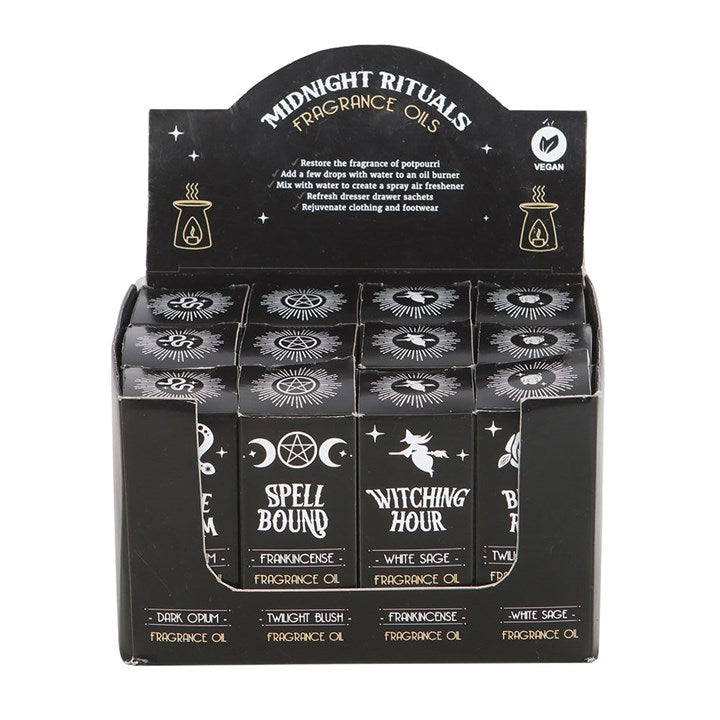 Set of 12 Midnight Rituals Fragrance Oils in Display N/A
