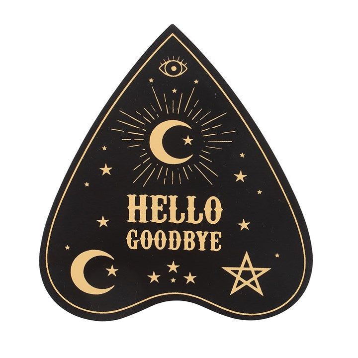 Black Talking Board Planchette Coaster Set N/A