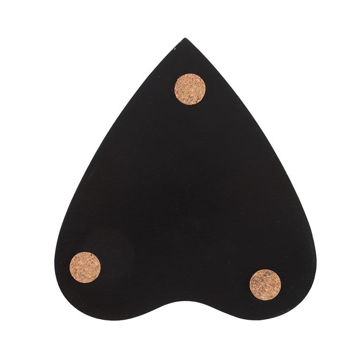 Black Talking Board Planchette Coaster Set N/A