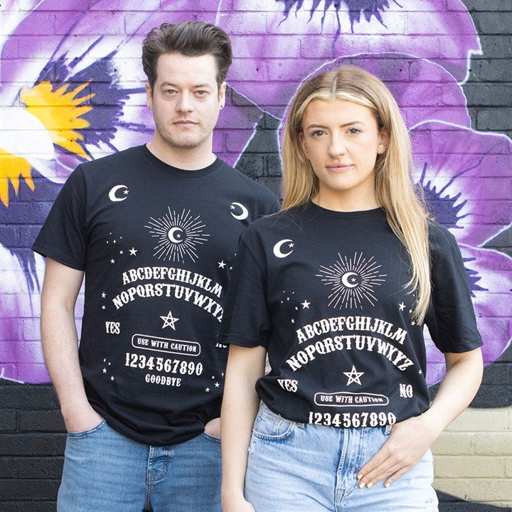 Black Talking Board Unisex T-shirt Size S N/A