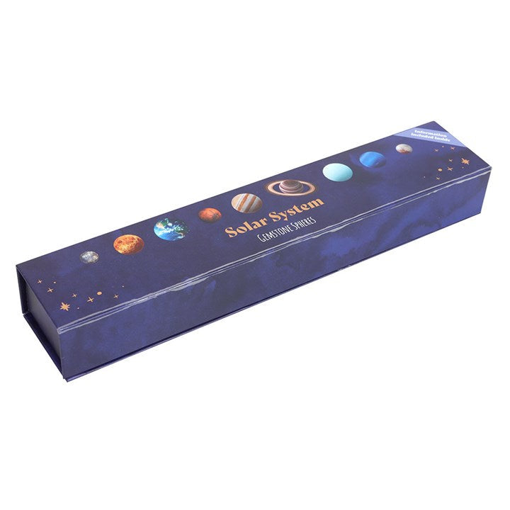 Solar System Gemstone Crystal Sphere Set N/A