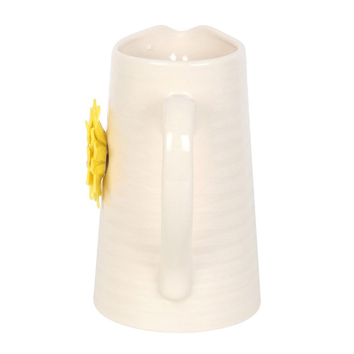 Hello Sunshine Ceramic Flower Jug with 3D Sunflower N/A