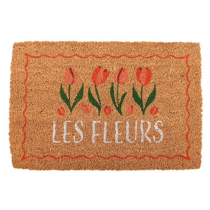 Natural Les Fleurs Tulip Doormat N/A
