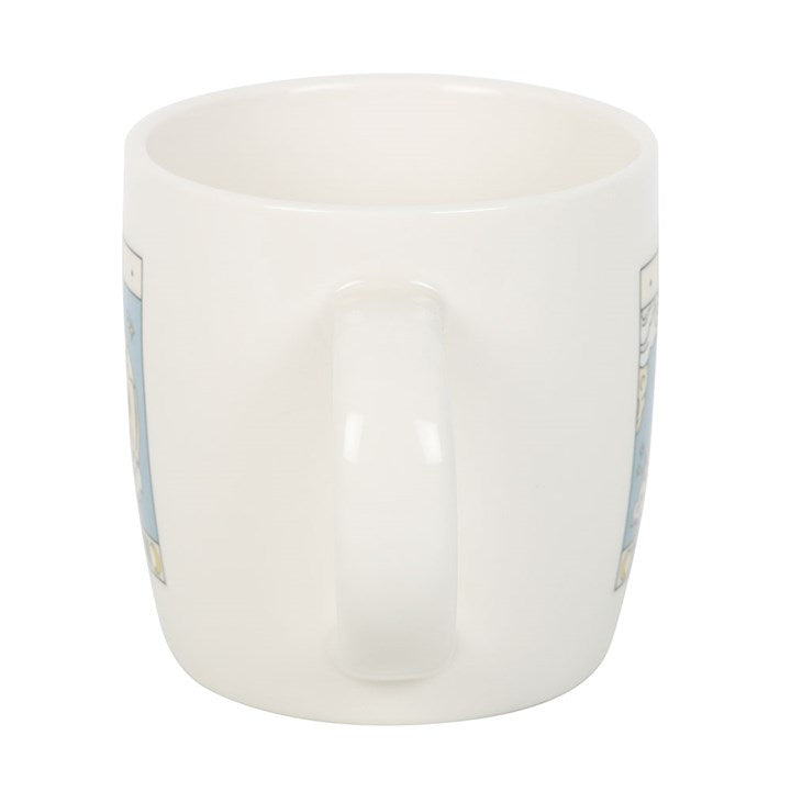 The Moon Vintage Tarot Mug Side White