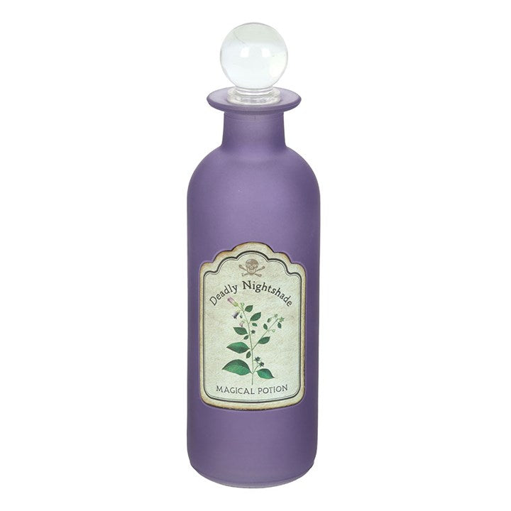 Deadly Nightshade Decorative Glass Potion Bottle N/A