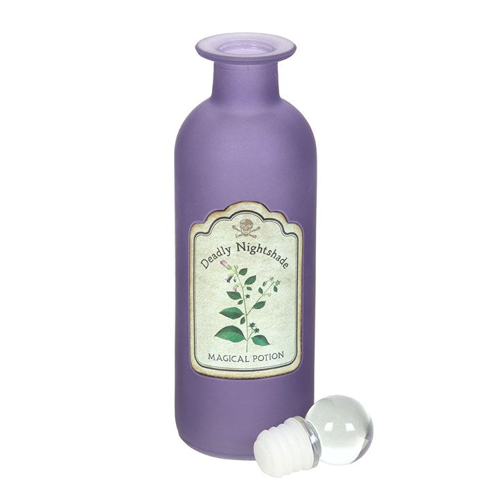 Deadly Nightshade Decorative Glass Potion Bottle N/A