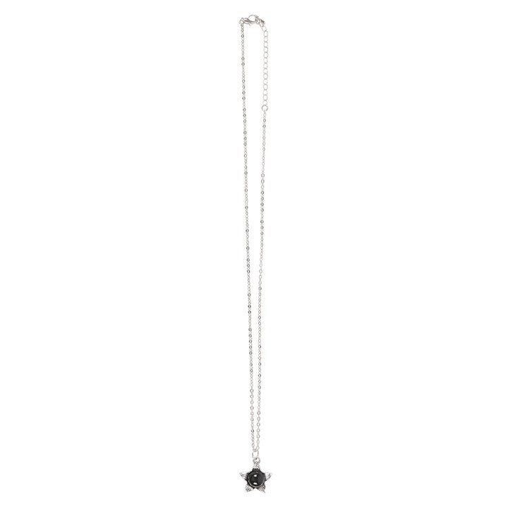 Deadly Nightshade Necklace with Black Obsidian on Greeting Card N/A