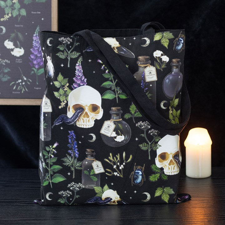 Venom & Vines Print Polycotton Tote Bag N/A