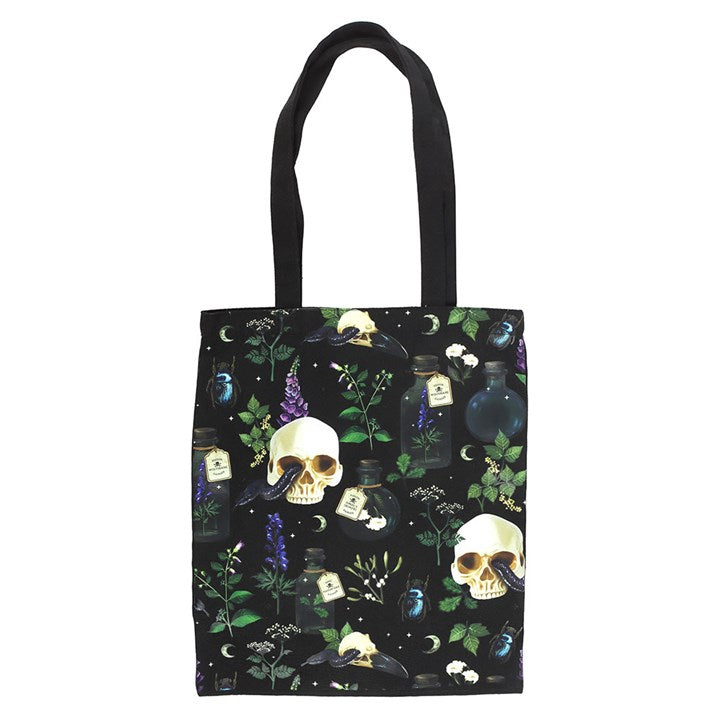 Venom & Vines Print Polycotton Tote Bag N/A