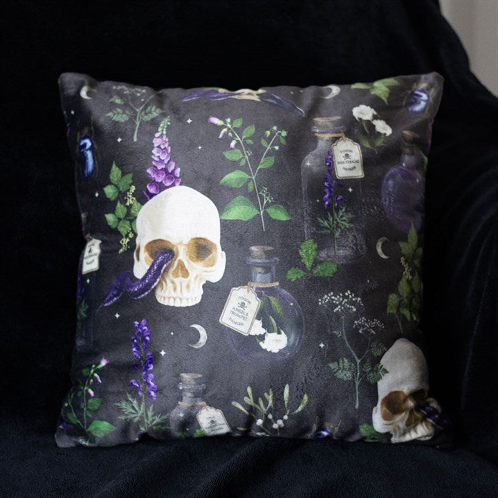 35cm Square Venom & Vines Print Cushion N/A
