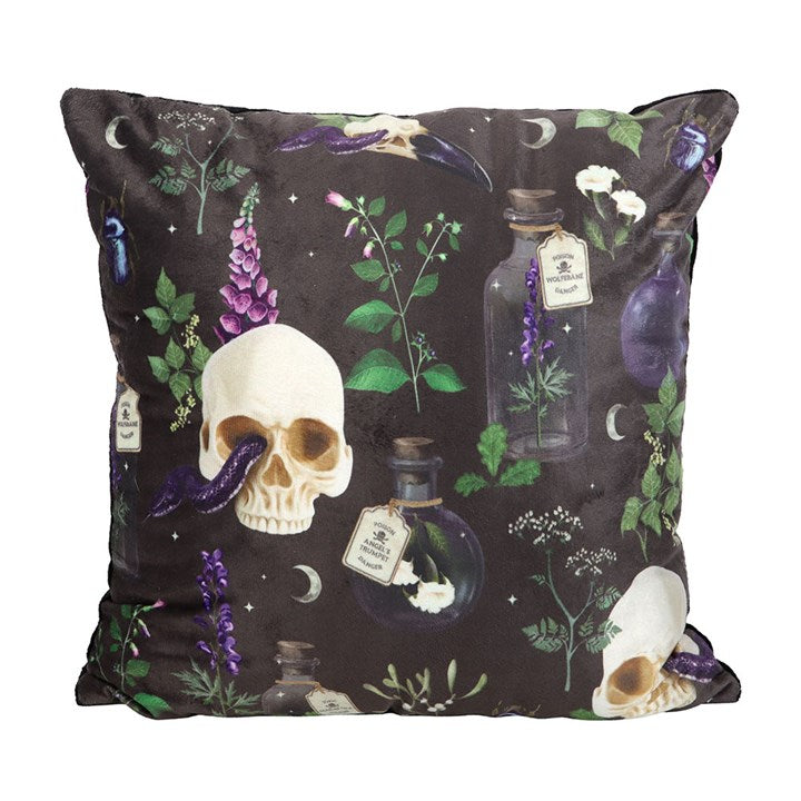 35cm Square Venom & Vines Print Cushion N/A