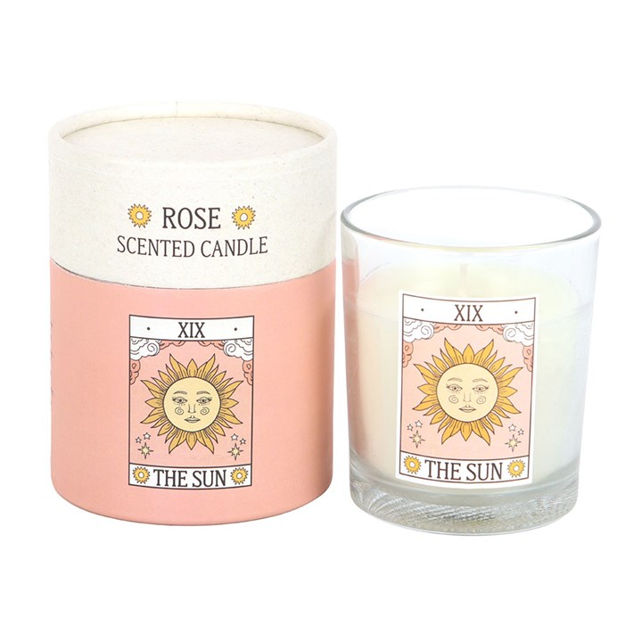 The Sun Vintage Tarot Rose Candle N/A