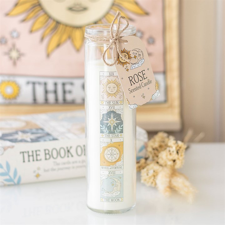 Vintage Tarot Rose Tube Candle N/A