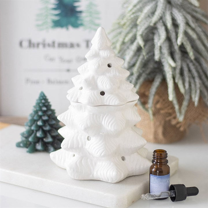 White Fir Tree Oil Burner and Wax Warmer N/A
