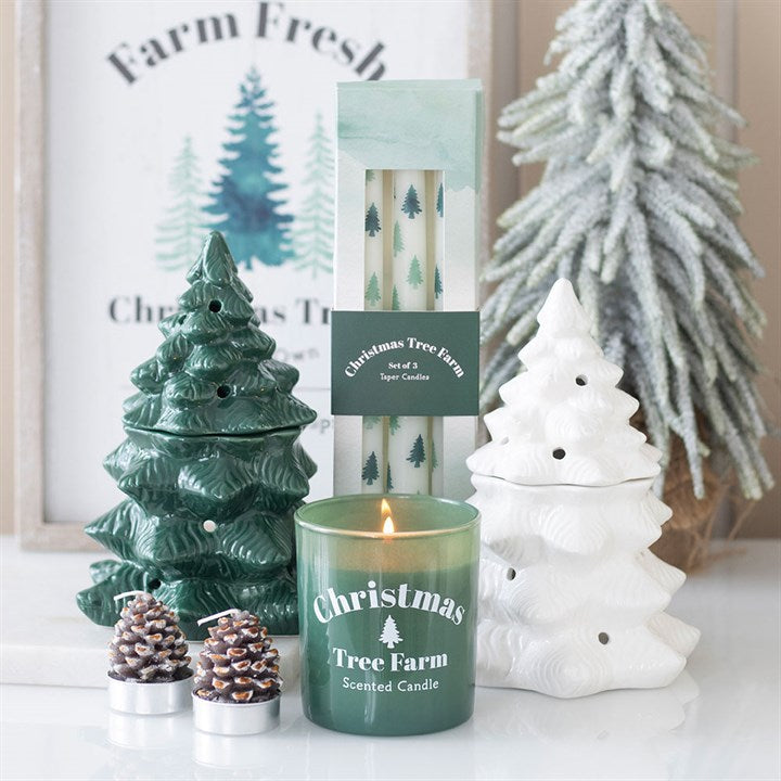 White Fir Tree Oil Burner and Wax Warmer N/A
