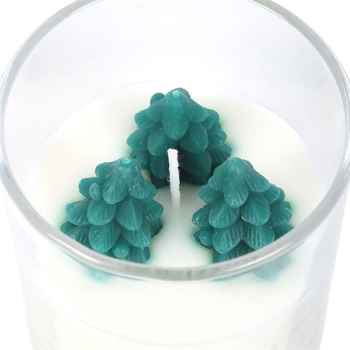Winter Wonderland Candle with Tree Scene N/A