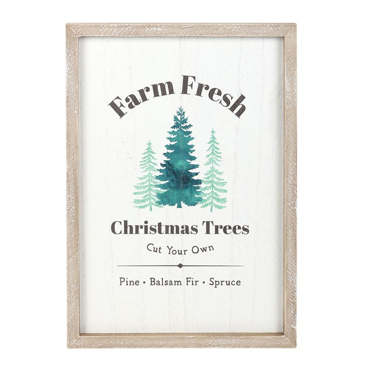 Farm Fresh Christmas Trees Framed Wall Art Print N/A