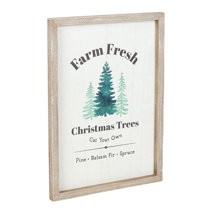 Farm Fresh Christmas Trees Framed Wall Art Print N/A