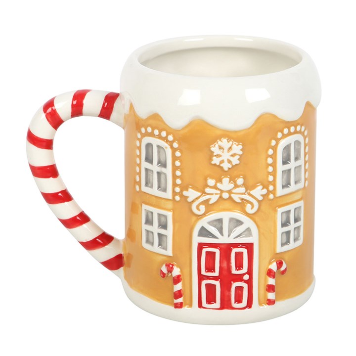 Candy Cane Gingerbread House Mug N/A