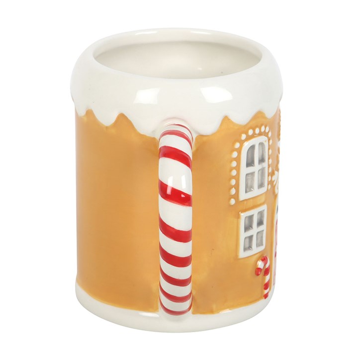 Candy Cane Gingerbread House Mug N/A