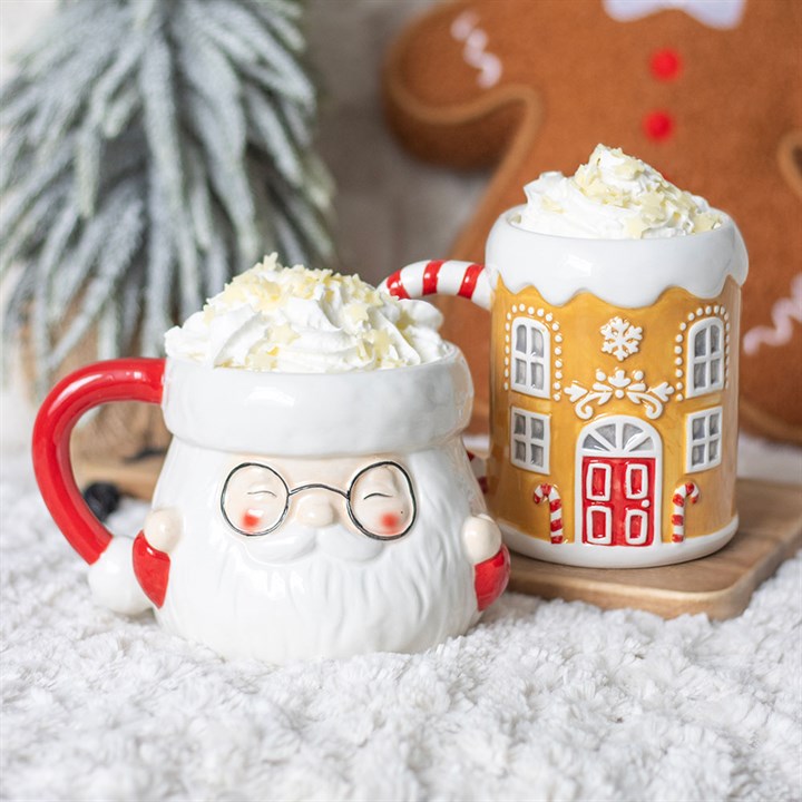 Candy Cane Gingerbread House Mug N/A