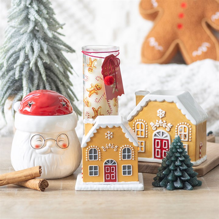 Candy Cane Gingerbread House Oil Burner and Wax Warmer N/A