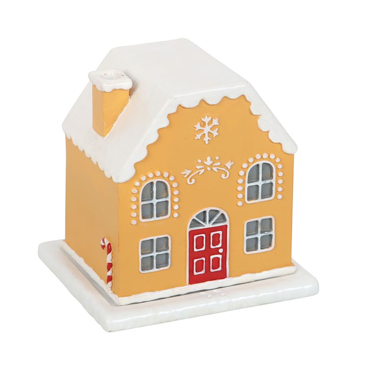 Candy Cane Gingerbread House Incense Cone Holder N/A