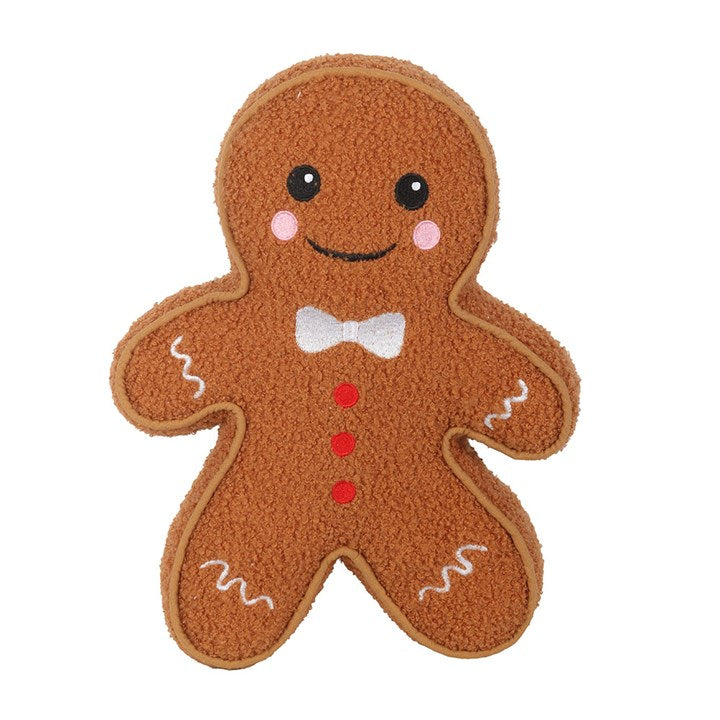 Gingerbread Man Boucle Cushion N/A