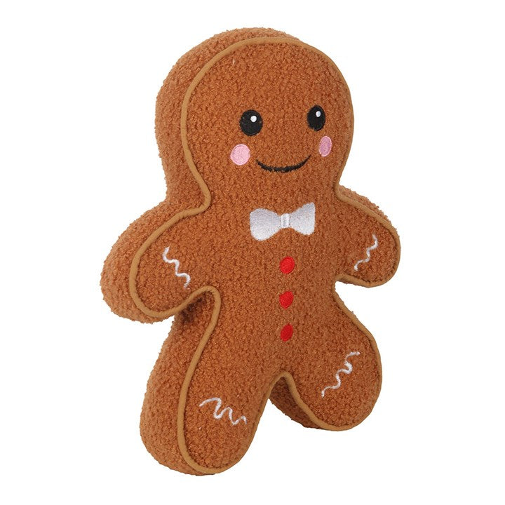 Gingerbread Man Boucle Cushion N/A