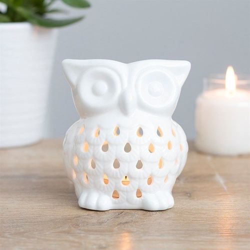 White Owl Oil Burner Front White Grey