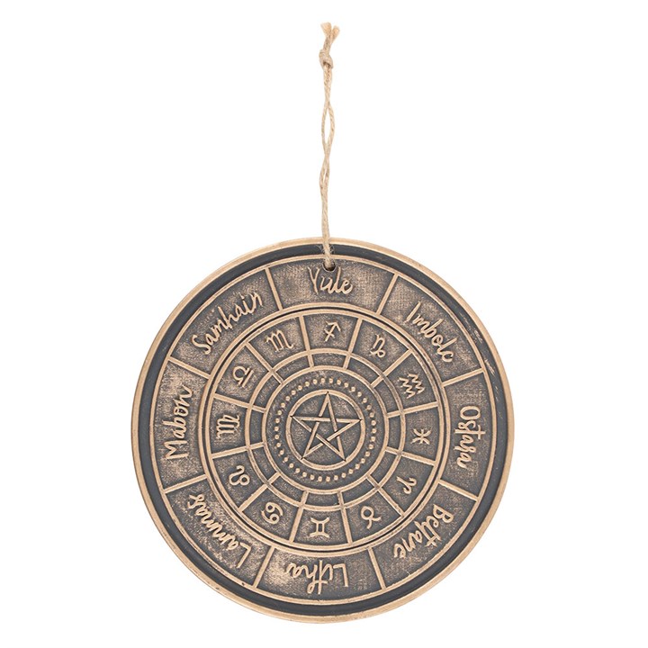 Bronze Wheel of the Year Hanging Terracotta Plaque N/A