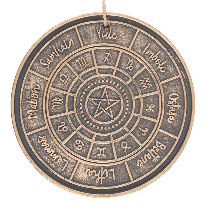 Bronze Wheel of the Year Hanging Terracotta Plaque N/A