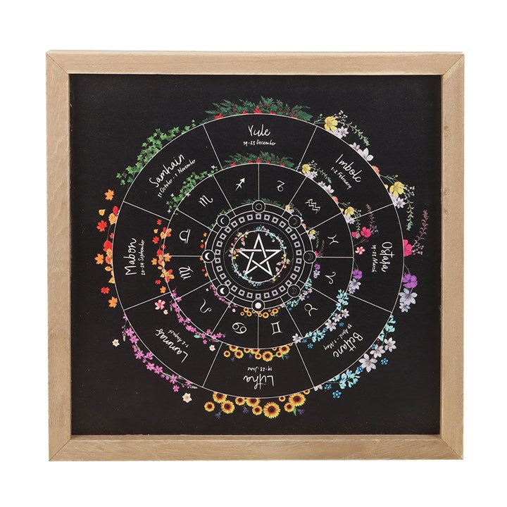 Wheel of the Year Framed Wall Art Print N/A