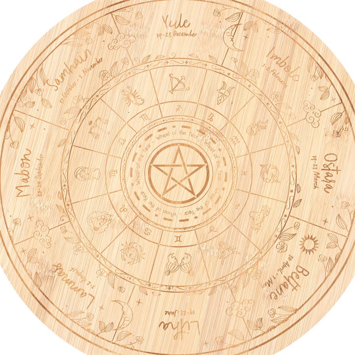 Wheel of the Year Serving Board N/A