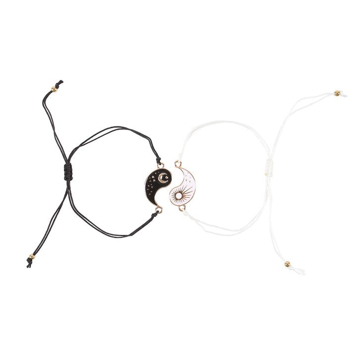 Pair of Yin Yang Best Friend Charm Bracelets N/A