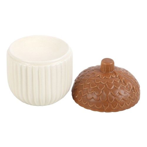 Autumn Acorn Oil Burner top off brown white