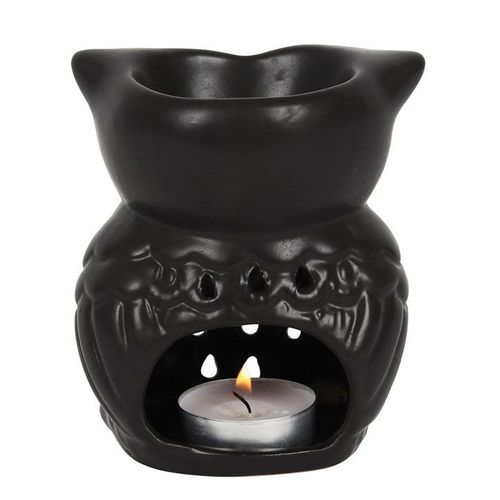 Black Owl Oil Burner back black grey