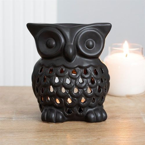 Black Owl Oil Burner front black grey