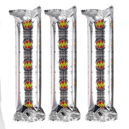 Set of 80 Charcoal Discs front red yellow