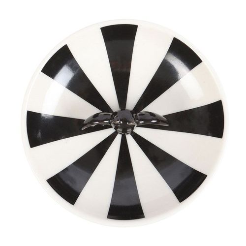 Striped Bat Trinket Dish top black white