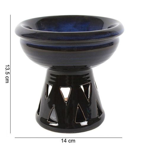 Deep Bowl Blue Oil Burner and Wax Warmer N/A