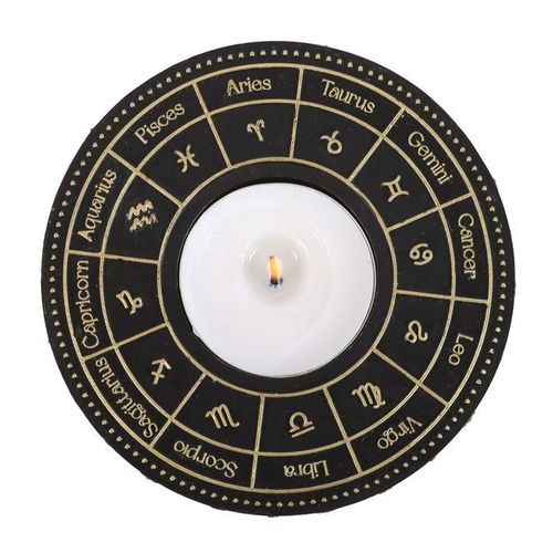Astrology Wheel Tealight Candle Holder N/A