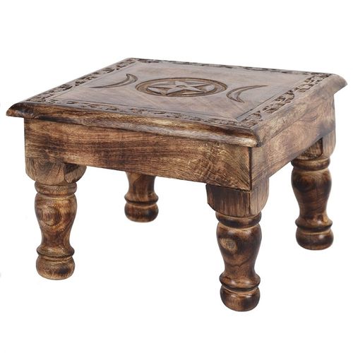Triple Moon Altar Table with Detailed Border N/A