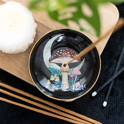 Forest Mushroom Ceramic Incense Plate N/A