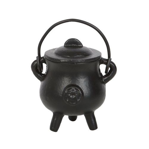 7.5cm Smooth Cast Iron Cauldron with Pentagram N/A