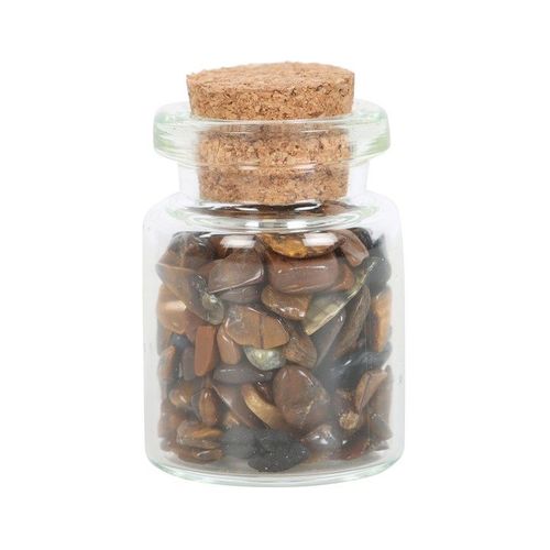 Jar of Confidence Tiger's Eye Crystal in a Matchbox N/A