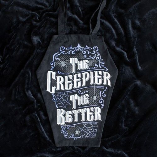 The Creepier the Better Coffin Shaped Tote Bag N/A
