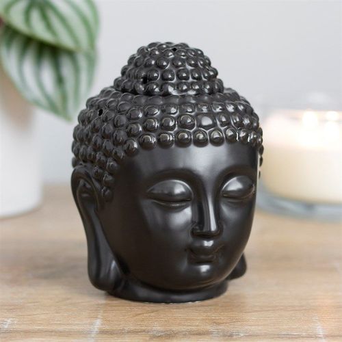 Black Buddha Head Oil Burner N/A