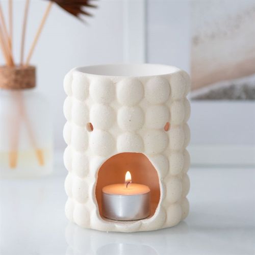 Cream Speckle Bubble Oil Burner N/A