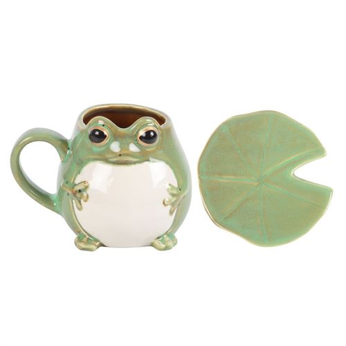 Frog Shaped Mug and Lily Pad Saucer N/A